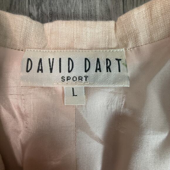 David Dart Sport 100% Linen Blazer Jacket Women’s L Lightweight - Picture 3 of 5